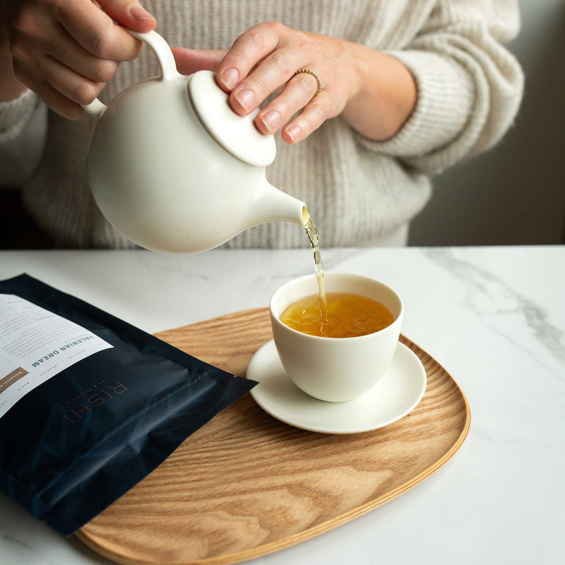 Kinto Pebble Porcelain Teaware Set - White hover image